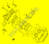 ETRIER DE FREIN ARRIERE (MODELE K2/K3/K4) pour Suzuki INTRUDER 1500 2014
