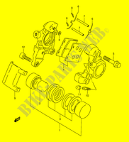 ETRIER DE FREIN ARRIERE (MODELE X/Y/K1) pour Suzuki INTRUDER 1500 2014