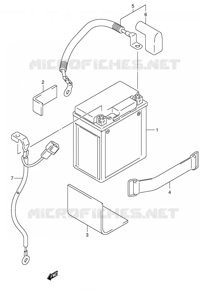 BATTERIE Suzuki MOTO 125 INTRUDER 2005  VL125K5(E2)