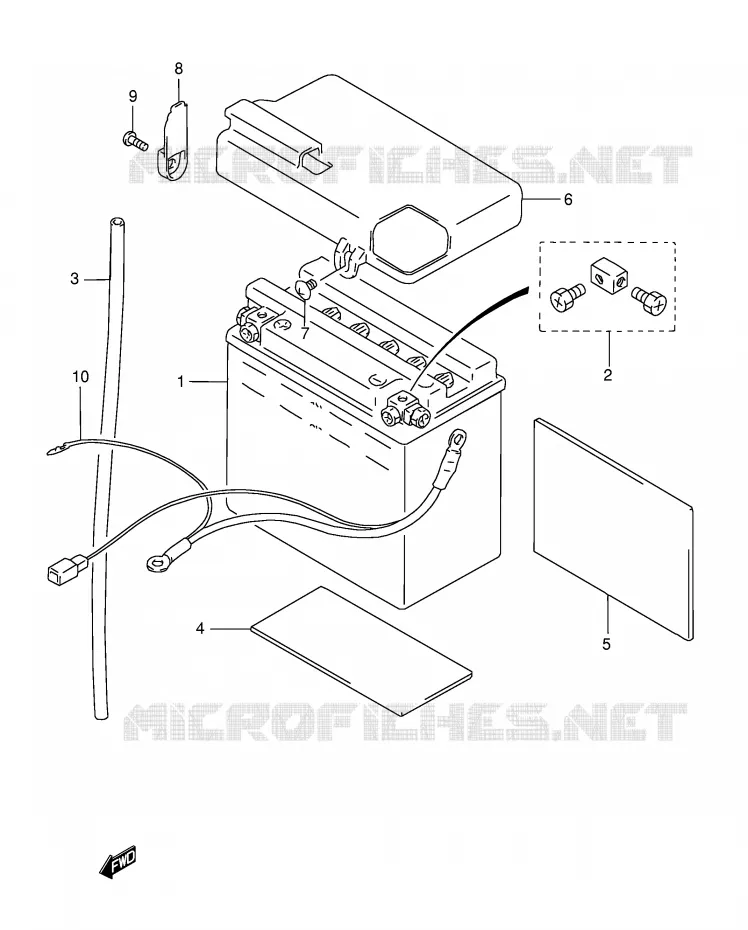 BATTERIE Suzuki MOTO 800 INTRUDER 2002  VS800GLK2(E22)