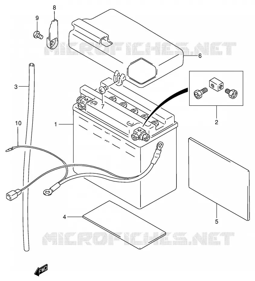 BATTERIE Suzuki MOTO 800 INTRUDER 2004  VS800GLK4(E3/E28)