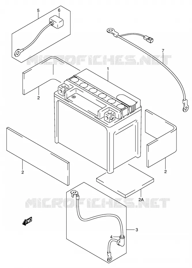 BATTERIE Suzuki MOTO 800 VOLUSIA 2003  VL800ZK3(E2)