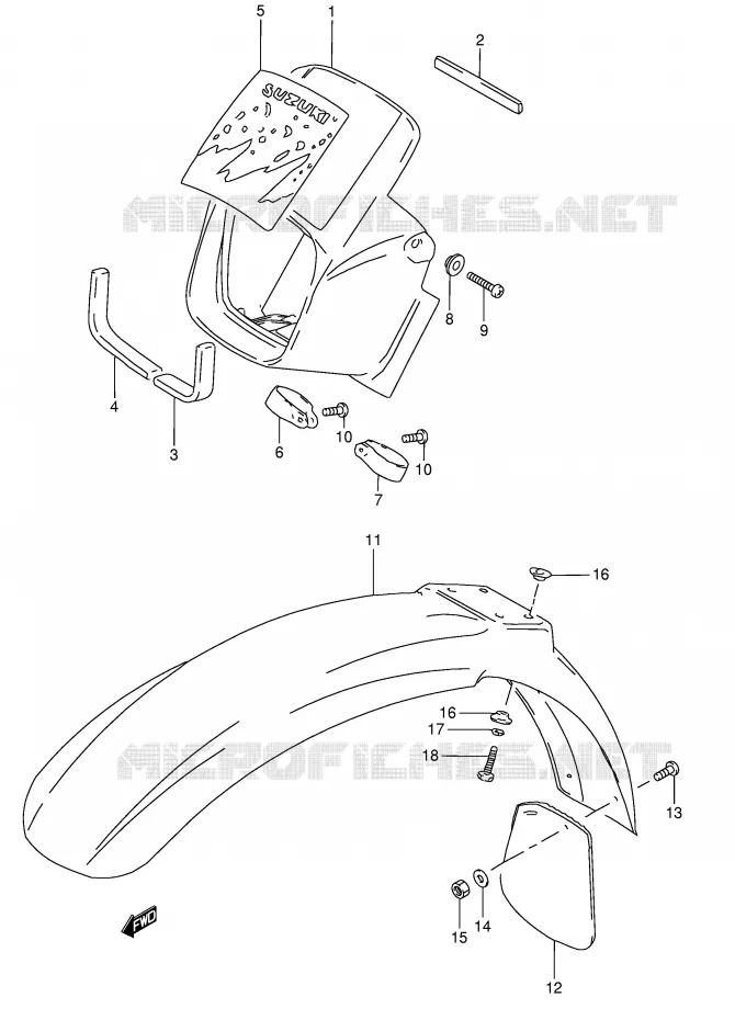 BOL DE PHARE (MODELE M) Suzuki MOTO 50 TS-X 1994  TS50XKR(E1)