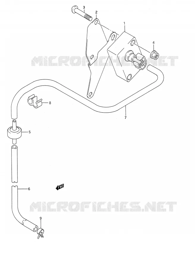 CAPTEUR D'AIR (MODELE L/M/N/P/R/S) Suzuki MOTO 1400 INTRUDER 1987  VS1400GLFH(E28)