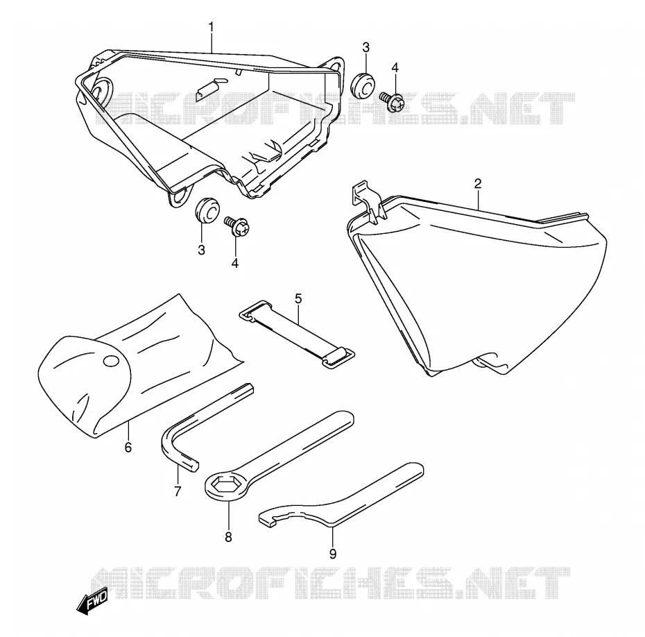 COFFRE Suzuki MOTO 800 VOLUSIA 2004  VL800K4(E2)