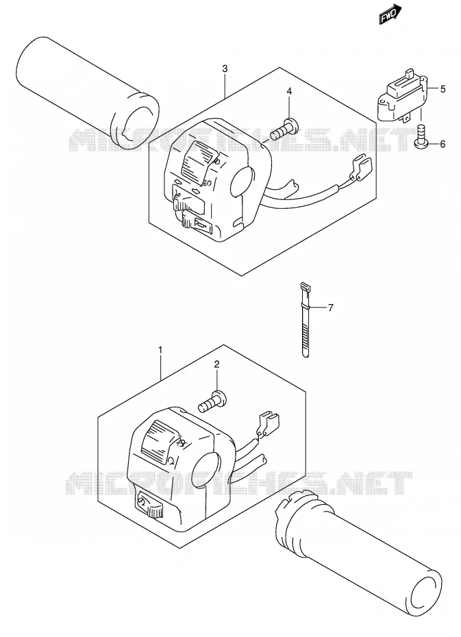 COMMODOS (MODELE K1/K2/K3) Suzuki MOTO 800 INTRUDER 2004  VS800GLK4(E3/E28)