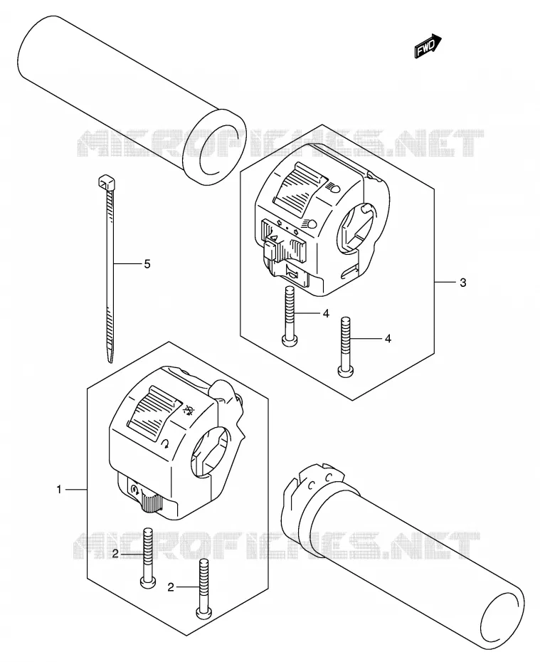 COMMODOS (MODELE K1/K2) Suzuki MOTO 800 VOLUSIA 2002  VL800K2(E2)