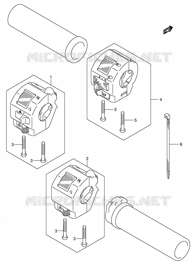 COMMODOS (MODELE K3) Suzuki MOTO 800 VOLUSIA 2005  VL800ZK5(E2)