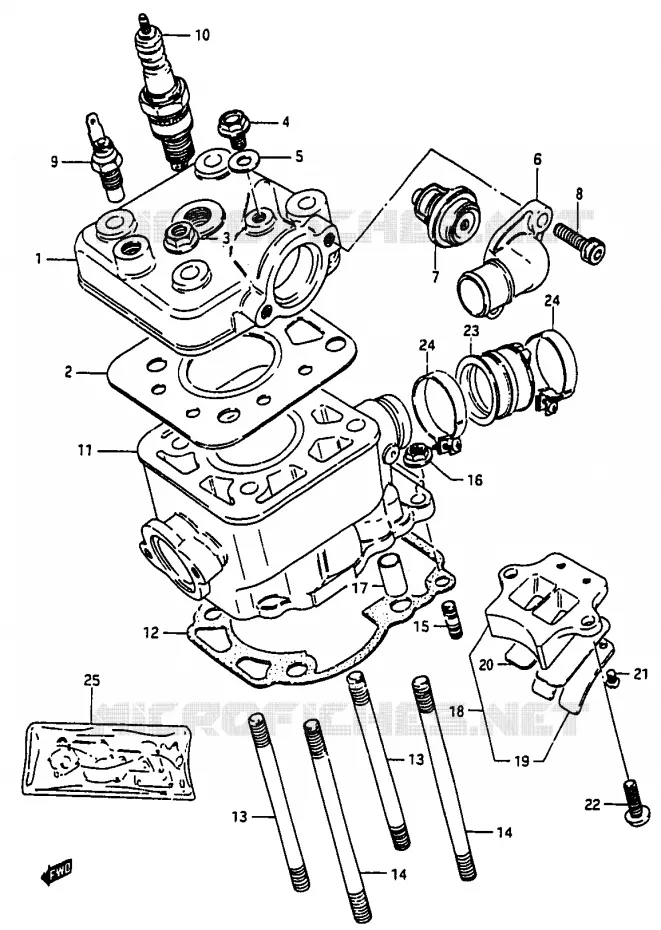 CYLINDRE Suzuki MOTO 50 Autres-modeles 1991  TV50M(M/R)