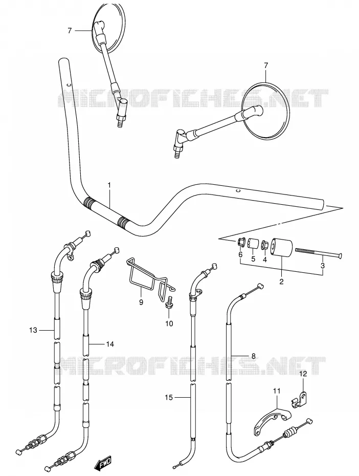 GUIDON Suzuki MOTO 125 INTRUDER 2003  VL125UK3(E2)