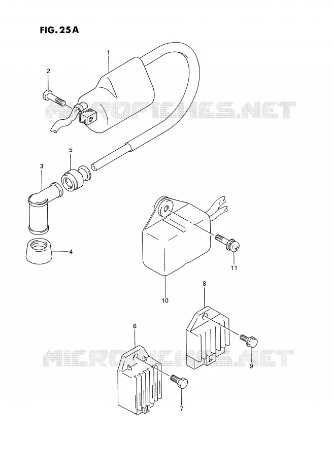 PARTIE ELECTRIQUE (MODELE N,MODELE P/R E24) Suzuki MOTO 185 TS-ER 1994  TS185ERR(E24)