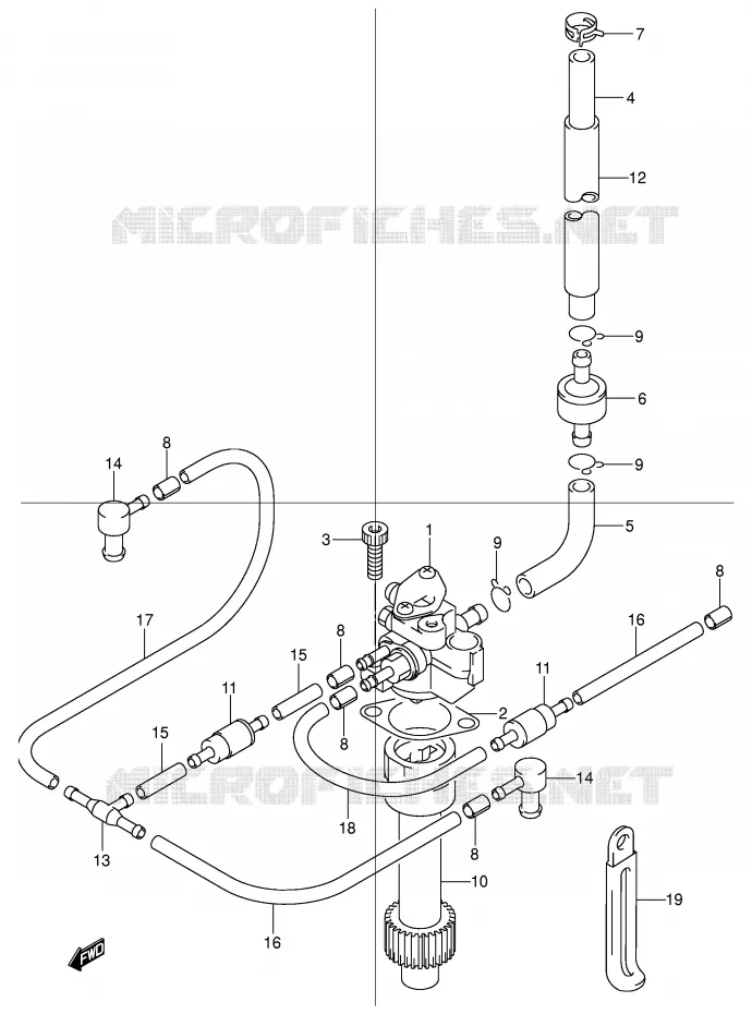 POMPE A HUILE (MODELE Y) Suzuki MOTO 50 STREET-MAGIC 1999  TR50SX(E2)