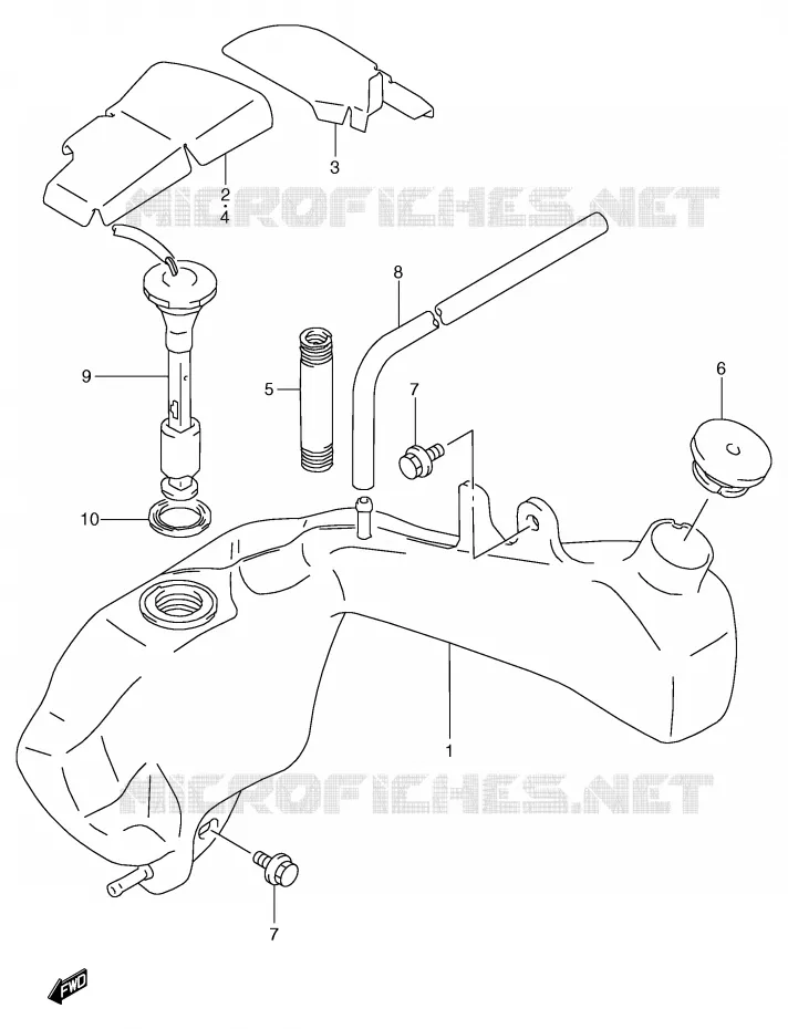 RESERVOIR D'HUILE Suzuki MOTO 125 TS-R 1989  TS125RK(E2)