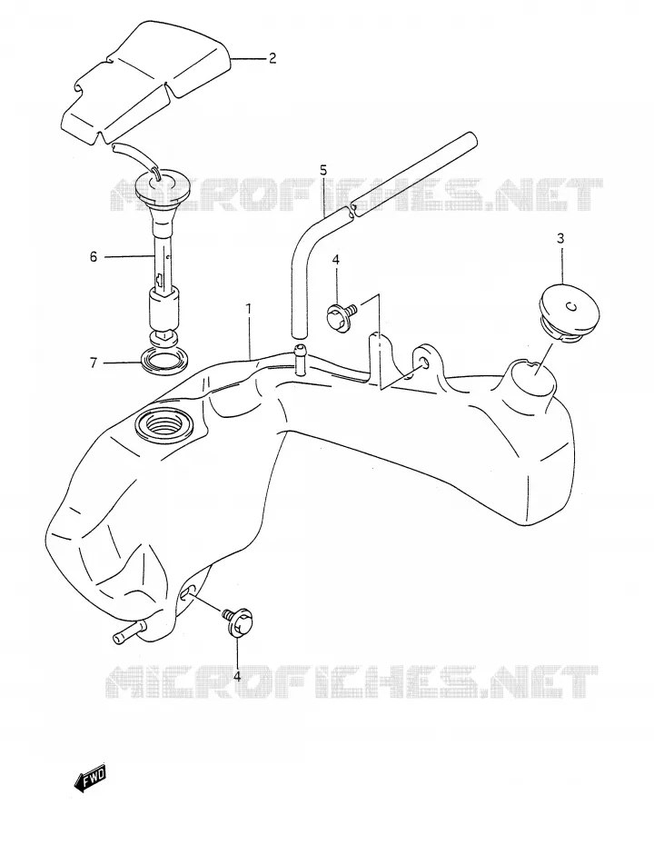 RESERVOIR D'HUILE Suzuki MOTO 200 TS-R 1992  TS200RN(E28)