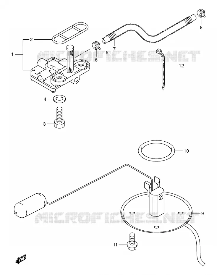 ROBINET D'ESSENCE (MODELE K1/K2/K3/K4) Suzuki MOTO 800 VOLUSIA 2003  VL800ZK3(E2)
