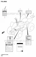 ETIQUETTE (P03) pour Suzuki QUADSPORT 50 2025