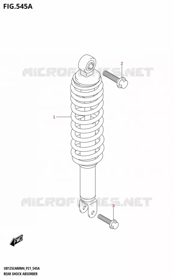 AMORTISSEUR ARRIERE Suzuki SCOOTER 125 BURGMAN 2024  UB125LNM 2024 M4 (P21)