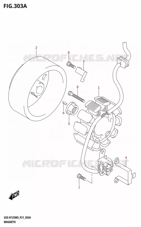 ALLUMAGE ROTOR - STATOR Suzuki MOTO 125 GSX-R 2025  GSX-R125RL 2025 M5 (P21)