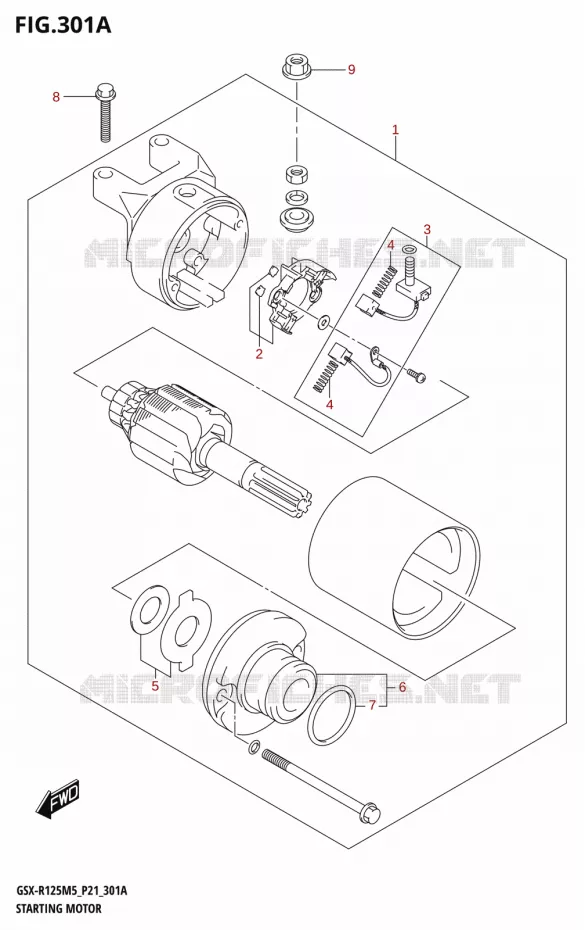 DEMARREUR Suzuki MOTO 125 GSX-R 2025  GSX-R125RL 2025 M5 (P21)