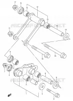 BIELLETTE DE SUSPENSION ARRIERE pour Suzuki TS-R 125 1990