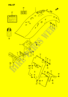 GARDE BOUE ARRIERE (MODELE H/J/K/L/M/N/P/R) pour Suzuki INTRUDER 1400 1995