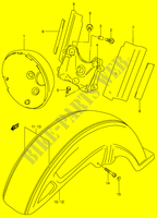 GARDE BOUE AVANT (MODELE K3/K4) pour Suzuki INTRUDER 1500 2014