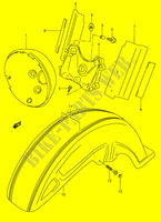 GARDE BOUE AVANT (MODELE Y/K1) pour Suzuki INTRUDER 1500 2014