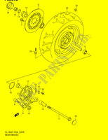 ROUE ARRIERE (MODELE K2/K3/K4) pour Suzuki INTRUDER 1500 2014