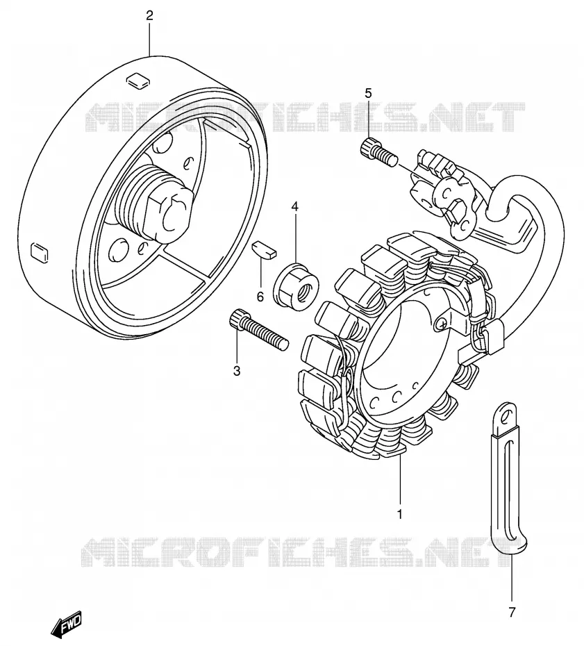 ALLUMAGE ROTOR - STATOR Suzuki MOTO 125 INTRUDER 2006  VL125K6(E2)