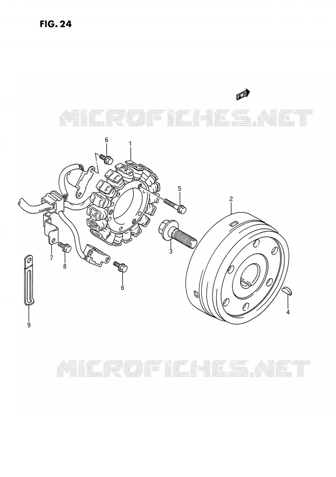 ALLUMAGE ROTOR - STATOR Suzuki MOTO 1400 INTRUDER 1990  VS1400GLFL(E2)