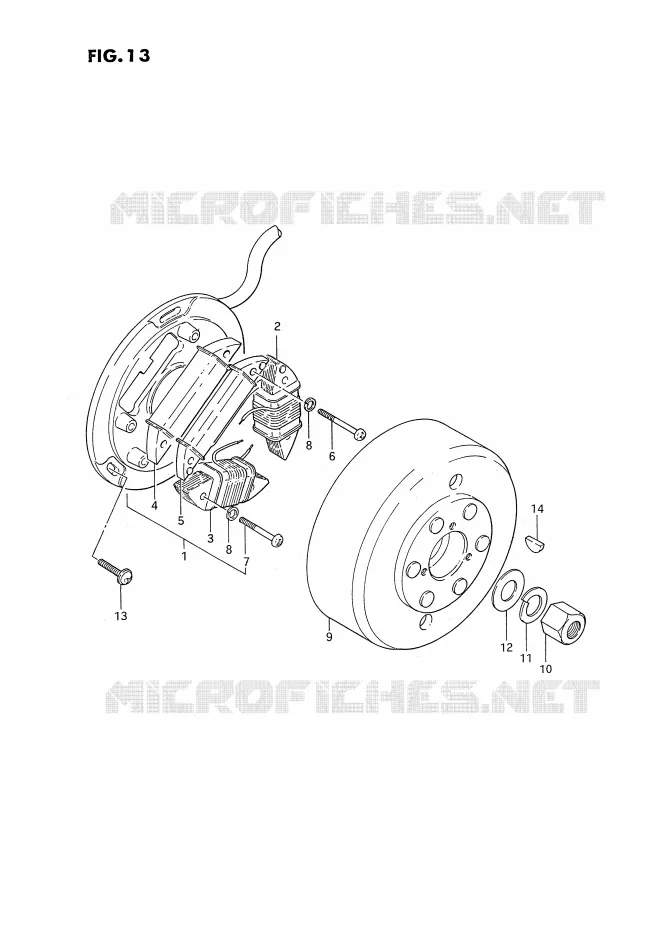 ALLUMAGE ROTOR - STATOR Suzuki MOTO 185 TS-ER 1994  TS185ERR(E24)