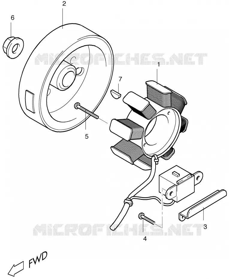 ALLUMAGE ROTOR - STATOR Suzuki SCOOTER 50 ESTILETE 2001  UF50K1