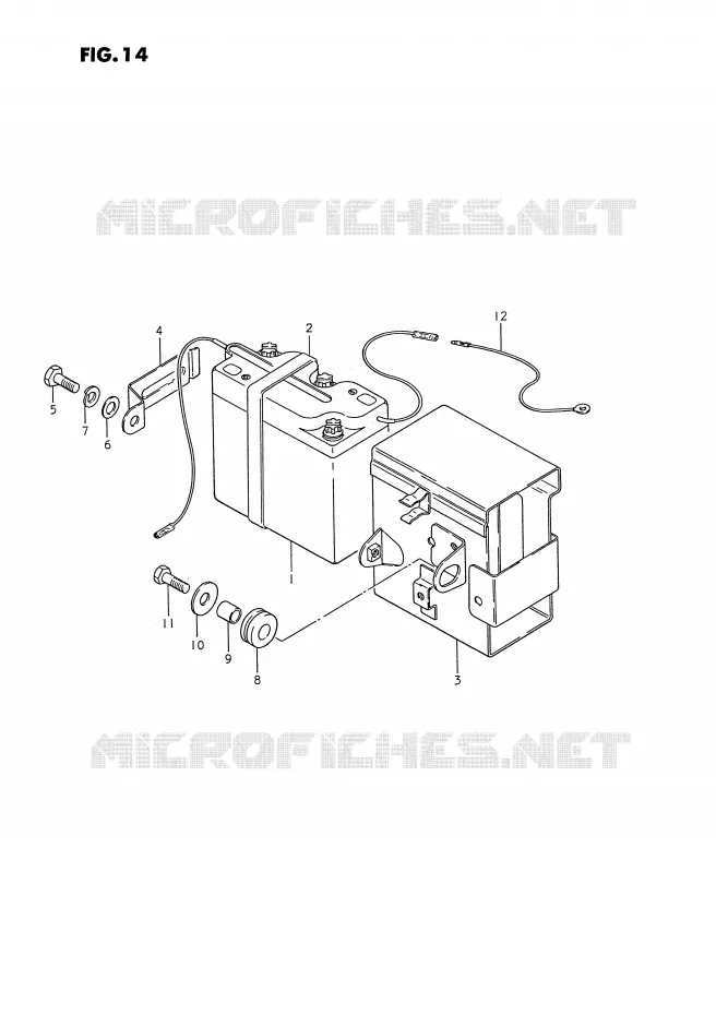 BATTERIE (MODELE Z/K,MODELE P E6,P9) Suzuki MOTO 185 TS-ER 1992  TS185ERN(E24)