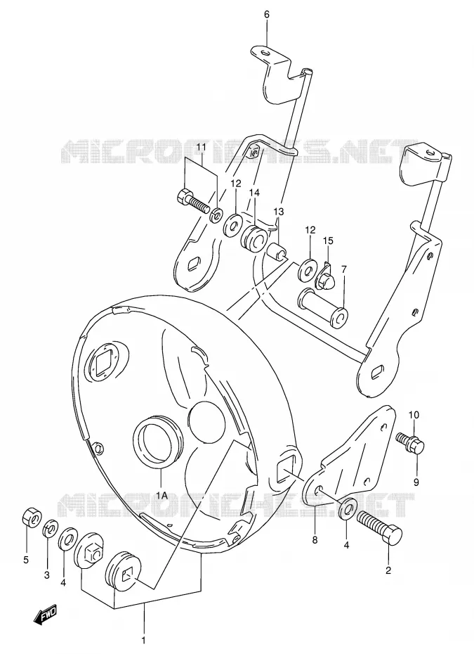 BOL DE PHARE (MODELE L/M/N/P) Suzuki MOTO 800 VX 1991  VX800M(E4)