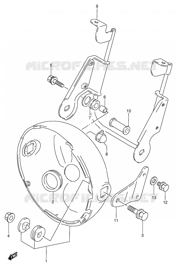 BOL DE PHARE (MODELE R/T) Suzuki MOTO 800 VX 1993  VX800UP(E4)