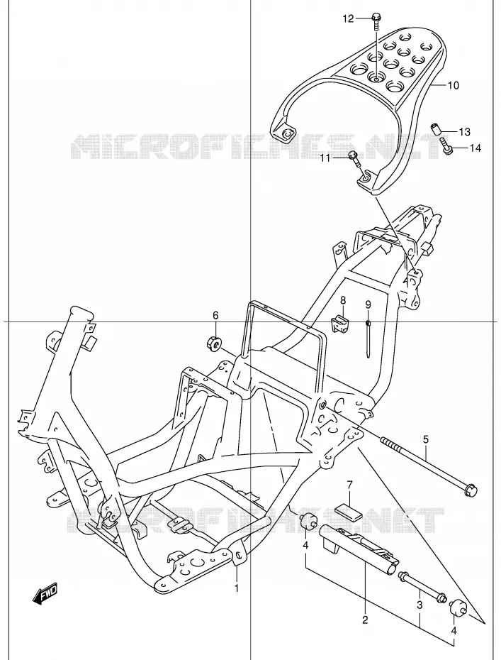 CADRE Suzuki SCOOTER 150 EPICURO 1999  UC150X(E34)