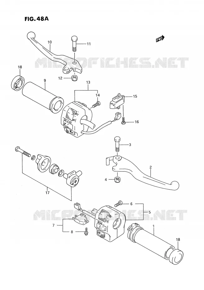 COMMODOS (MODELE S) Suzuki MOTO 1400 INTRUDER 1988  VS1400GLPJ(E2)