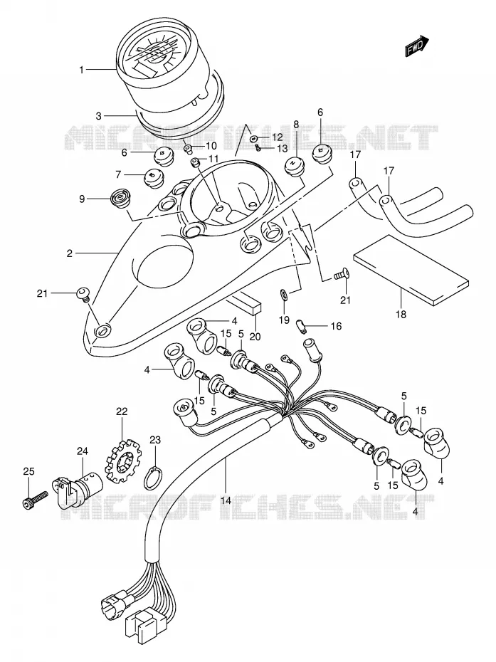 COMPTEUR Suzuki MOTO 250 INTRUDER 2000  VL250Y(E2)