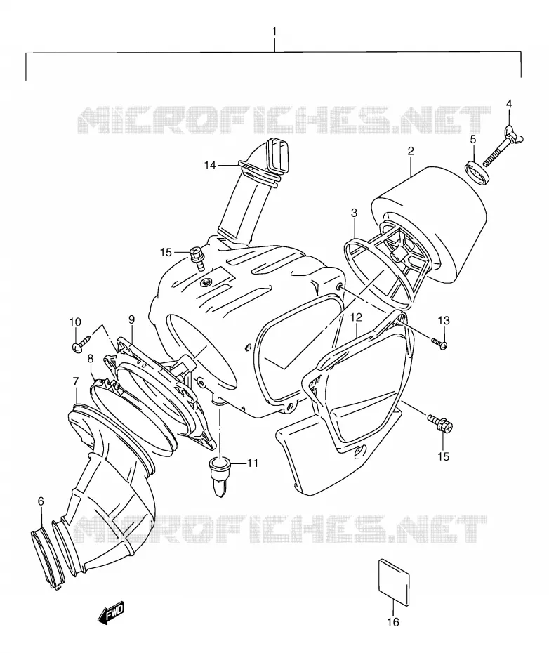 FILTRE A AIR Suzuki MOTO 125 TS-R 1992  TS125RN(E2)