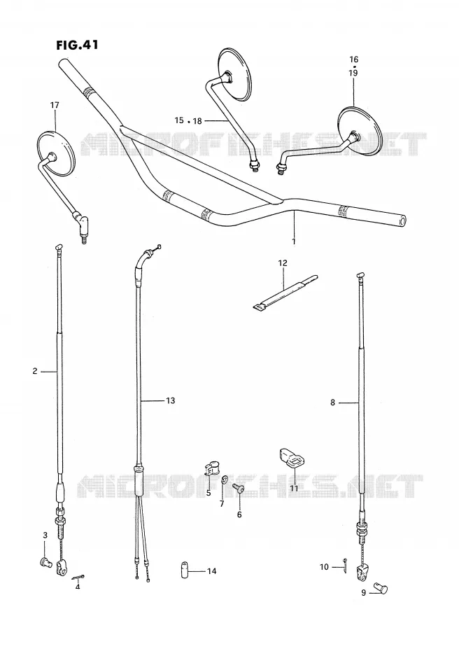 GUIDON Suzuki MOTO 185 TS-ER 1993  TS185ERP(E24)