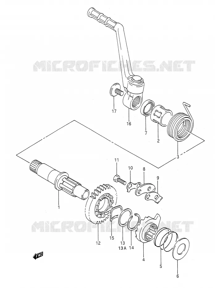 KICK Suzuki MOTO 200 TS-R 1992  TS200RN(E28)