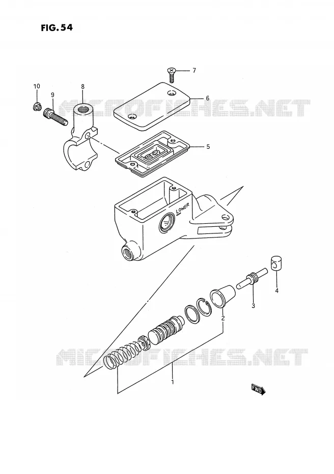 MAITRE CYLINDRE D'EMBRAYAGE (VOIR NOTE) Suzuki MOTO 1400 INTRUDER 1990  VS1400GLFL(E2)