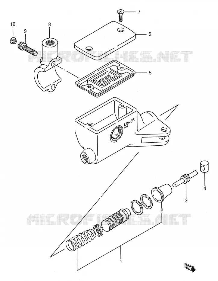 MAITRE CYLINDRE D'EMBRAYAGE (VOIR NOTE) Suzuki MOTO 1400 INTRUDER 1995  VS1400GLFS(E28)