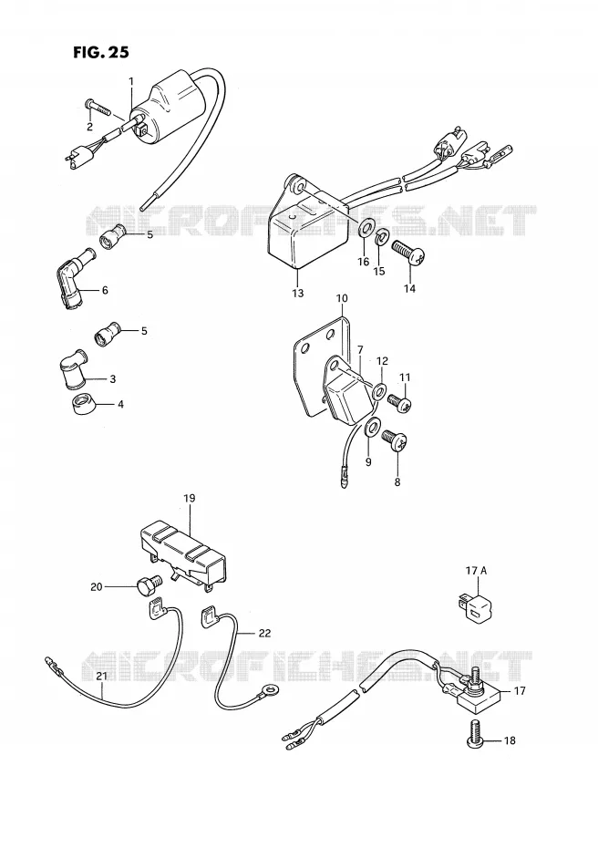 PARTIE ELECTRIQUE (MODELE Z/K,MODELE P E6,P9) Suzuki MOTO 185 TS-ER 1982  TS185ERZ(E24)