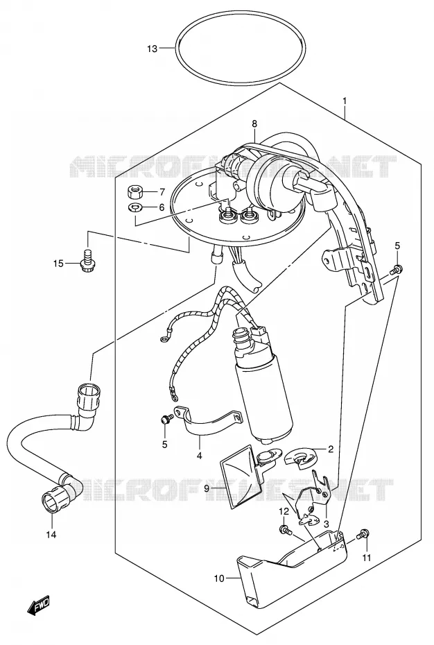 POMPE A ESSENCE (MODELE K5) Suzuki MOTO 800 VOLUSIA 2003  VL800ZK3(E2)
