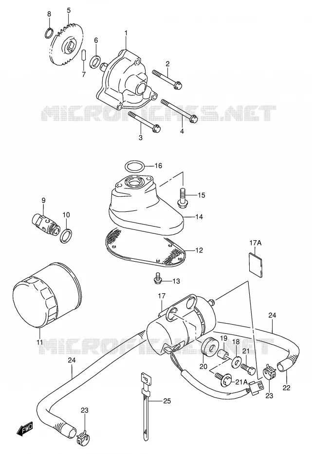 POMPE A HUILE - POMPE A ESSENCE Suzuki MOTO 1500 INTRUDER 2000  VL1500Y(E2)
