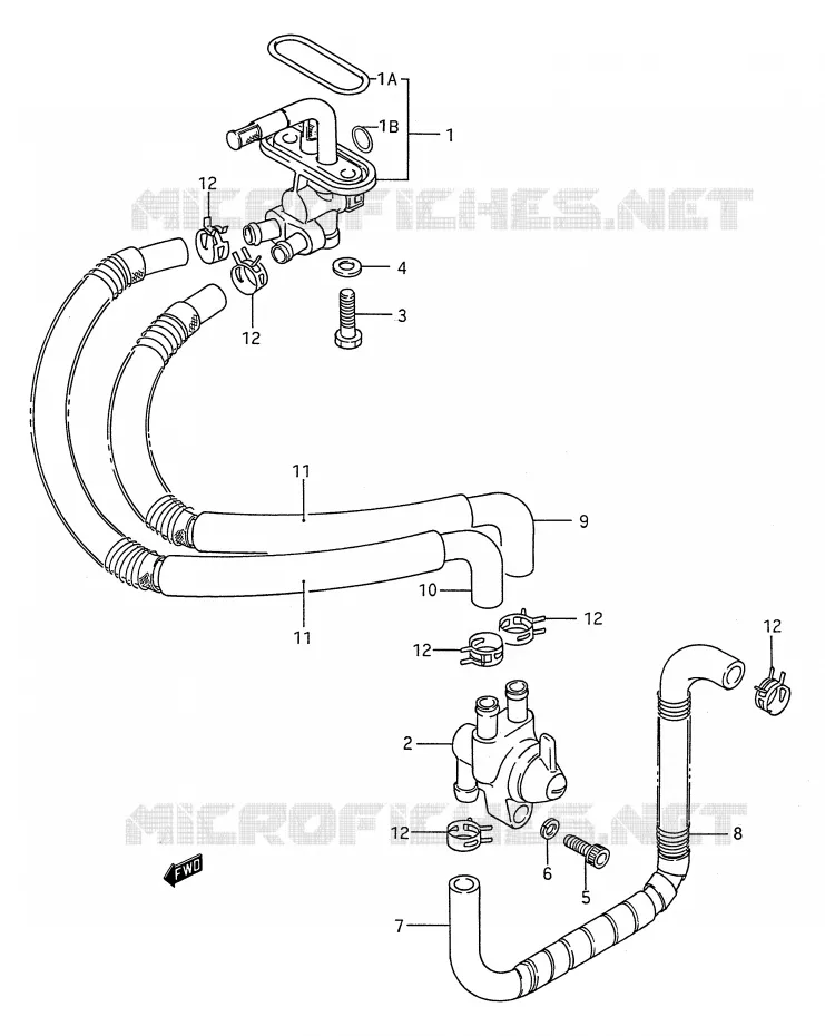 ROBINET D'ESSENCE Suzuki MOTO 1400 INTRUDER 1992  VS1400GLFN(E28)