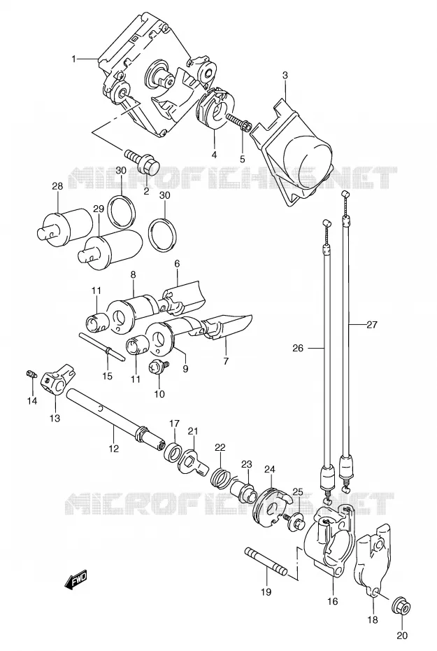 VALVE D'ECHAPPEMENT Suzuki MOTO 125 TS-R 1992  TS125RN(E2)