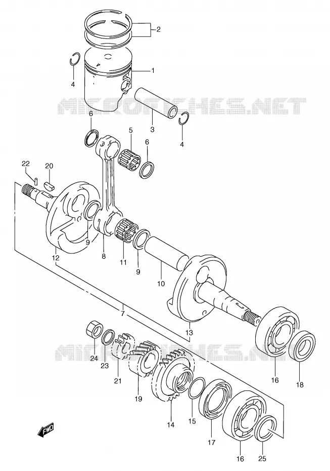VILEBREQUIN Suzuki MOTO 125 TS-R 1991  TS125RM(E2)
