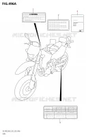 ETIQUETTE (DR Z400SM:L8:E03) pour Suzuki DR-Z 400 2018
